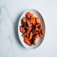 Twice-Roasted Sweet Potatoes With Hot Honey image