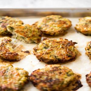 Cheesy BAKED Chicken Broccoli Fritters_image