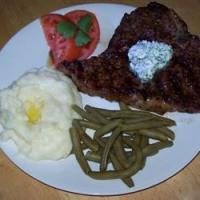 Ancho Chile Rubbed Venison Steaks with Lime-Cilantro Butter image