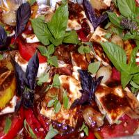 Tomatoes With Roasted Garlic, Pearl Onions and Mozzarella Cheese image