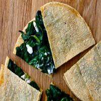 Spinach and Goat Cheese Quesadillas image