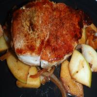 Pork Chops With Apple and Onion image