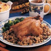 Cornish Hens with Rice Stuffing image