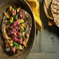 Grilled Steak and Vegetables With Tortillas_image