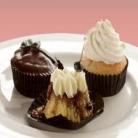 Tall, Dark, and Handsome Chocolate Hazelnut Cupcakes image