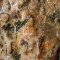 Spinach and Cheese Rice With Mushrooms_image