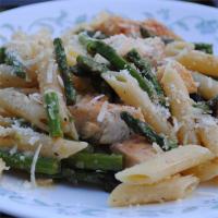 Chicken and Asparagus with Penne Pasta image