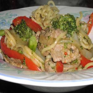 Hoisin Noodles With Beef and Broccoli image
