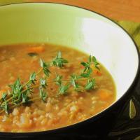 Red Lentil and Barley Soup image