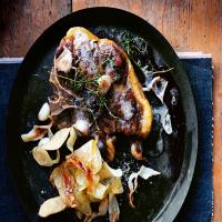 T-Bone Steak with Thyme and Garlic Butter_image