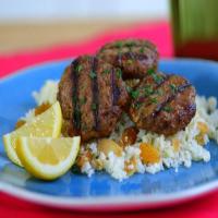 Spicy Lamb Patties with Cauliflower-Almond Rice_image