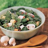 Fresh Mushroom Spinach Salad_image