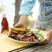 Grilled Flank Steak with Scallions_image