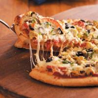 Grilled Artichoke-Mushroom Pizza image