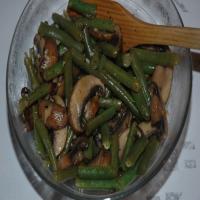 Sautéed Green Beans With Mushrooms image