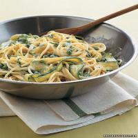 Spaghetti with Peas and Zucchini Ribbons image