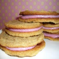 Raspberry Cream Sandwich Cookies image
