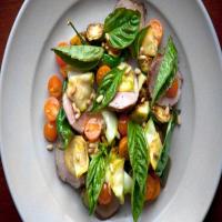 Pork Tenderloin with Squash, Tomato and Basil image