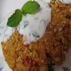 Curried Chickpea Croquettes With Yogurt Sauce_image
