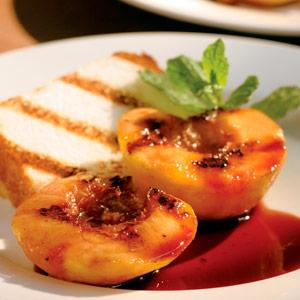Toasted Angel Food with Peaches and Ice Cream Recipe - (4/5)_image
