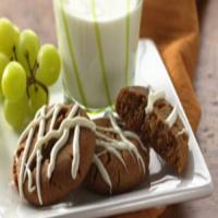 Molasses Cookies with White Chocolate Glaze image