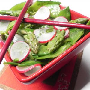 Asparagus, Snow Pea, and Radish Salad_image