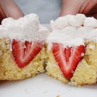 Strawberries And Cream 'Box' Cupcakes Recipe by Tasty image
