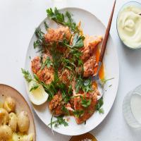 Brown-Butter Salmon With Lemon and Harissa image