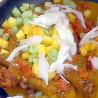 Poulet a la Creole (Curried Chicken with Pineapple, Cucumber, and Coconut) image