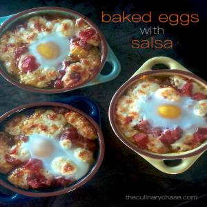 baked eggs with salsa - perfect brunch food Recipe - (4.3/5)_image