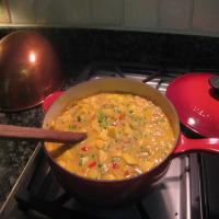 Vegetable and Fruit Curry over Basmati Rice_image