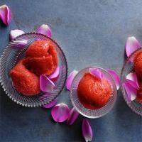 Strawberry & rose sorbet image