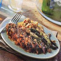Spicy Grilled Chicken and Green Onions_image