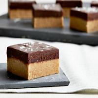 Peanut Butter Bars with Salted Chocolate Ganache image