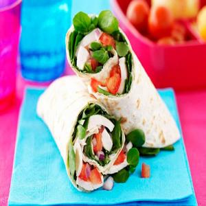 Chicken and Watercress Wraps_image