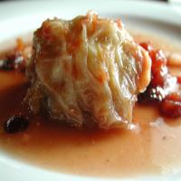 Stuffed Cabbage with Cranberry Sauce image