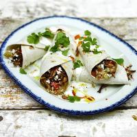 Cajun rice & barbecue turkey burrito_image