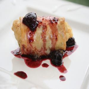 Savory Chicken Bundles With Balsamic Berry Sauce image