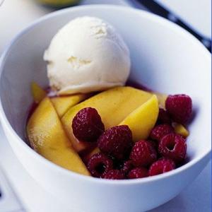 Raspberry & mango salad image