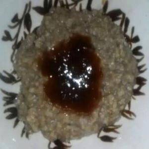 Cocoa Oatmeal with Fresh Fruit Preserves image