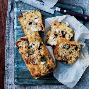 Goat Cheese, Bacon and Olive Quick Bread_image