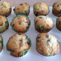 Chocolate Chip and Blueberry Muffins image
