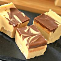 Microwave Peanut Butter Chocolate Swirl Fudge_image