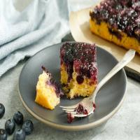 Blueberry Polenta Upside-Down Cake_image