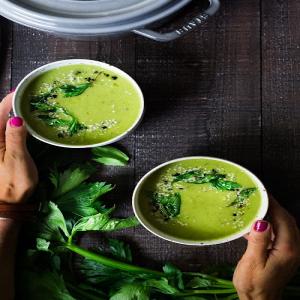 Delcious & Simple Celery Soup | Feasting At Home_image