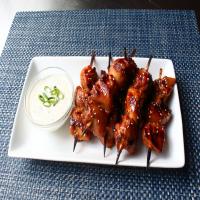 Grilled Chicken Teriyaki Skewers with Miso Ranch_image