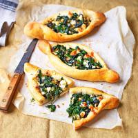 Spinach & cheese pide image