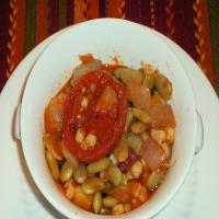 Corn and Beans and Bacon and Tomatoes image