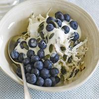 Pear & blueberry breakfast bowl image