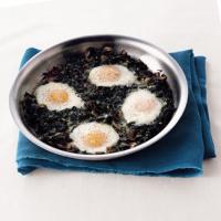 Baked Eggs with Spinach and Mushrooms image